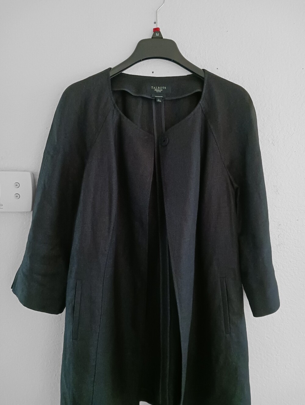 Talbots Pure Irish Linen Topper Jacket